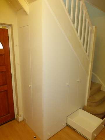 Home Understairs Storage Installations Home and Office Cabinets and Shelving Installations